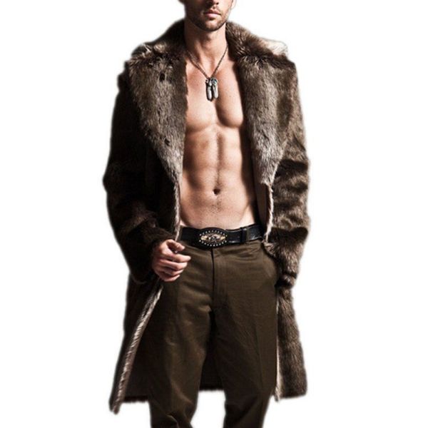 new faux fur coat men winter thicken warm long jacket overcoat 2018 fashion plus size men's fur outwear cardigan oversized 3xl, Black
new faux fur coat men winter thicken warm long jacket overcoat 2018 fashion plus size men's fur outwear cardigan oversized 3xl, Black