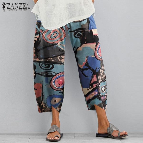 women's pants & capris summer floral printed zanzea vintage bohemian wide leg trousers women casual elastic waist cotton harem pantalon, Black;white
women's pants & capris summer floral printed zanzea vintage bohemian wide leg trousers women casual elastic waist cotton harem pantalon, Black;white