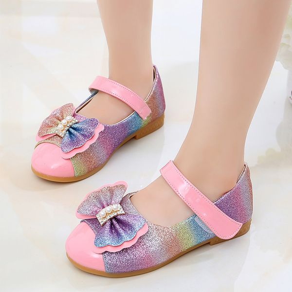 Babu Girl's Butterfly Rainbow Princess Shoes Children Kids Bling Single Shoes Girls Pearl Bowknot Hook Strap Casual Flat Shoes
Babu Girl's Butterfly Rainbow Princess Shoes Children Kids Bling Single Shoes Girls Pearl Bowknot Hook Strap Casual Flat Shoes