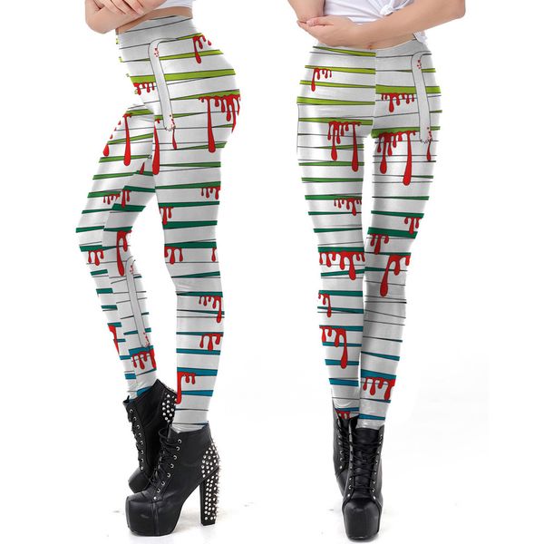 women leggings casual happy halloween blood bandage leggings female skinny stretchy pencil pants skinny plus size, Black 
women leggings casual happy halloween blood bandage leggings female skinny stretchy pencil pants skinny plus size, Black