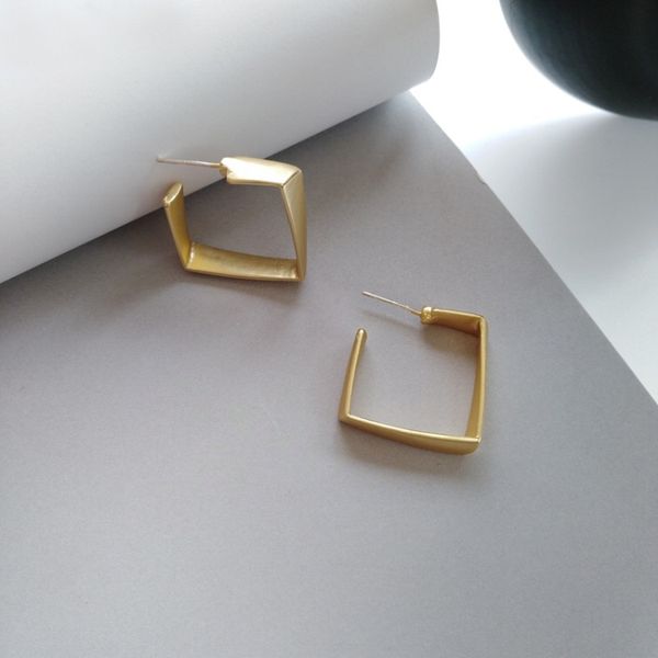 square earrings for women fashion jewelry 2020 new elegant charms matte gold earring piercing jewellery earings gilrs, Golden;silver
square earrings for women fashion jewelry 2020 new elegant charms matte gold earring piercing jewellery earings gilrs, Golden;silver