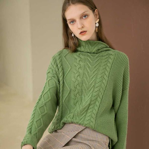 loose pullover woman spring warm turtleneck sweater women wool knitted casual long sleeves stylish fashion female jacket, White;black
loose pullover woman spring warm turtleneck sweater women wool knitted casual long sleeves stylish fashion female jacket, White;black