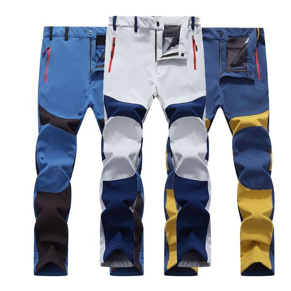 winter men softshell pants snow sport skiing hiking warm oversized pant mountain climbing contrast color splice waterproof pants, Black;green
winter men softshell pants snow sport skiing hiking warm oversized pant mountain climbing contrast color splice waterproof pants, Black;green