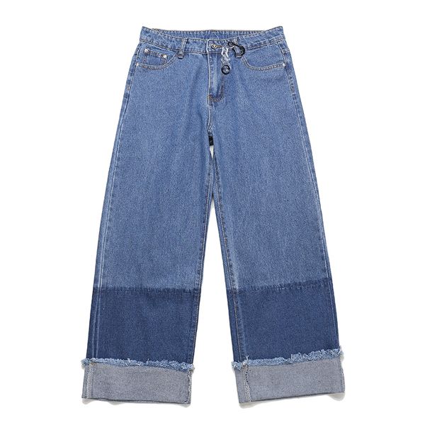 men's jeans wide-leg pants men and women harajuku loose japanese retro gradient color block denim trousers plus size hip hop pant, Blue
men's jeans wide-leg pants men and women harajuku loose japanese retro gradient color block denim trousers plus size hip hop pant, Blue
