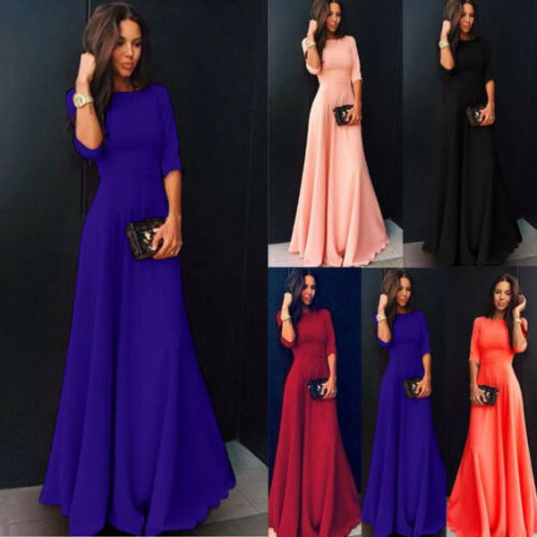 womens formal long chiffon prom evening party bridesmaid wedding maxi dress, Black;pink
womens formal long chiffon prom evening party bridesmaid wedding maxi dress, Black;pink