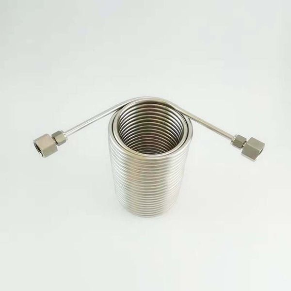 50' food grade stainless steel coil ,jockey box coil,nice for cooing homebrew draft beer with stainless steel connector
50' food grade stainless steel coil ,jockey box coil,nice for cooing homebrew draft beer with stainless steel connector