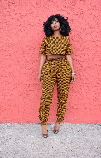 women two piece outfits fashion african style printing crew neck short sleeve two piece pants women summer clothes, White
women two piece outfits fashion african style printing crew neck short sleeve two piece pants women summer clothes, White