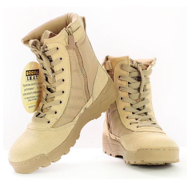 

2016 New America Swat Men's Tactical Boots Autumn And Winter Desert Boots For Military Enthusiasts Marine Male Combat Shoes