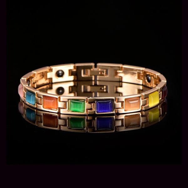 women jewelry multicolor magnetite bracelets bangles for women power therapy magnets health care fashion jewelry, Black
women jewelry multicolor magnetite bracelets bangles for women power therapy magnets health care fashion jewelry, Black