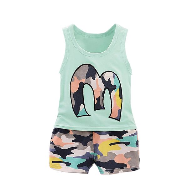 szyadeou summer sport suits 2pcs toddler baby girls boys camouflage vest t shirt shorts outfits set baby jongens l4, White
szyadeou summer sport suits 2pcs toddler baby girls boys camouflage vest t shirt shorts outfits set baby jongens l4, White