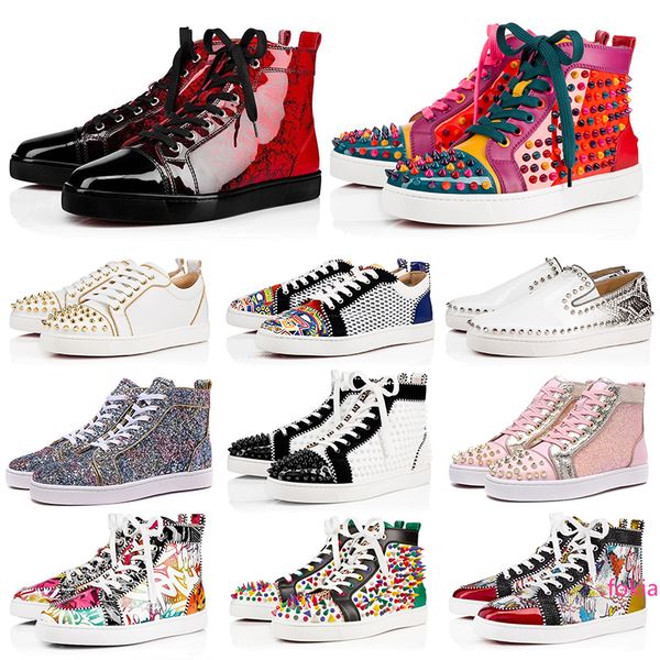 chaussures designer luxury men women shoes fashion spike sneakers black red white blue leather suede graffiti flat bottoms casual shoe 36-47
chaussures designer luxury men women shoes fashion spike sneakers black red white blue leather suede graffiti flat bottoms casual shoe 36-47