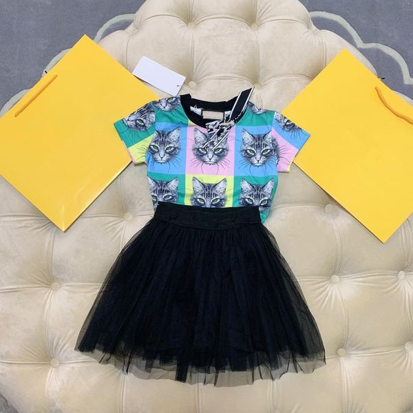 y4107 summer 2020 new girls suit full printed cat head short-sleeve t shirt & skirt two-piece set high-end children's clothing, White
y4107 summer 2020 new girls suit full printed cat head short-sleeve t shirt & skirt two-piece set high-end children's clothing, White