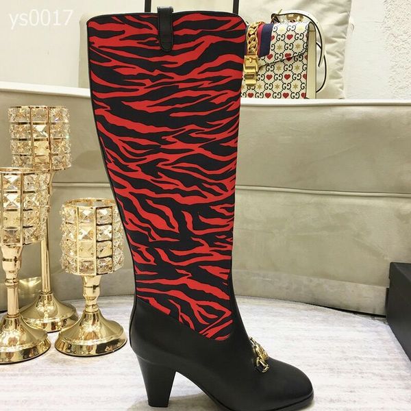 2019 wild autumn and winter european and american catwalk fashion boots high-heeled square head color matching leather knight boots, Black
2019 wild autumn and winter european and american catwalk fashion boots high-heeled square head color matching leather knight boots, Black