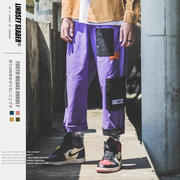 men's pants lindsey seader men cargo vagrant refugee begger fashion hipster patches style hiphop harajuku pant pockets casual trousers, Black
men's pants lindsey seader men cargo vagrant refugee begger fashion hipster patches style hiphop harajuku pant pockets casual trousers, Black