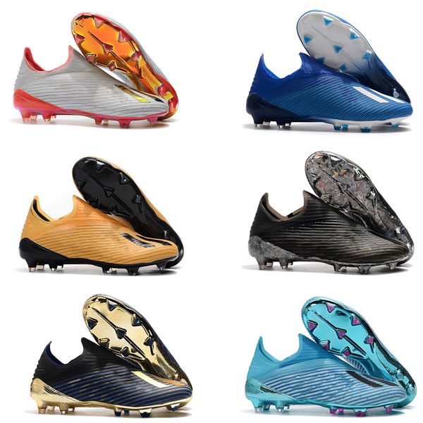 x 19.1 fg mens soccer shoes with shoelace cleats chaussures crampons de football boots x19+ scarpe da calcio, Black
x 19.1 fg mens soccer shoes with shoelace cleats chaussures crampons de football boots x19+ scarpe da calcio, Black