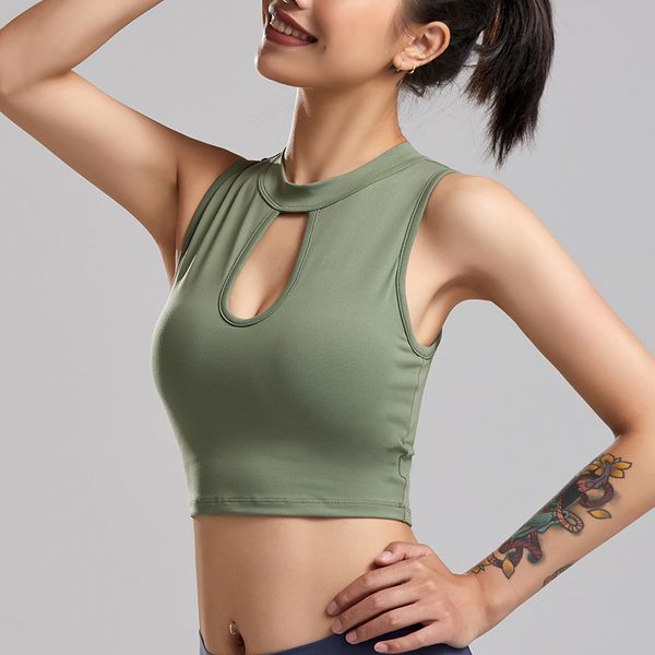 sleeveless slim fitting workout front hollow out black gym crop high stretch quick dry yoga with built-in bra, White;red
sleeveless slim fitting workout front hollow out black gym crop high stretch quick dry yoga with built-in bra, White;red
