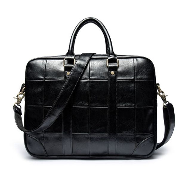 mens fashion black vintage briefcase waterproof business plaid zipper soft leather messenger satchel fashion bag male casual accessories
mens fashion black vintage briefcase waterproof business plaid zipper soft leather messenger satchel fashion bag male casual accessories