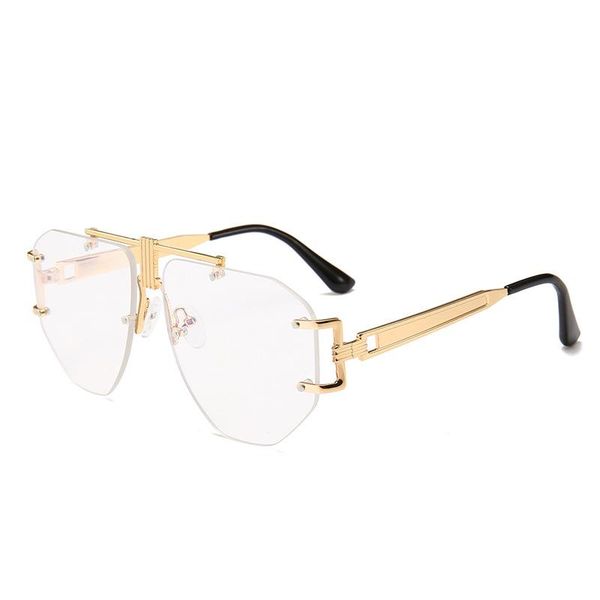 2020 gold rimless glasses women brand clear lens oversized eyeglasses frame men retro metal clear lens sunglasses nx, White;black
2020 gold rimless glasses women brand clear lens oversized eyeglasses frame men retro metal clear lens sunglasses nx, White;black