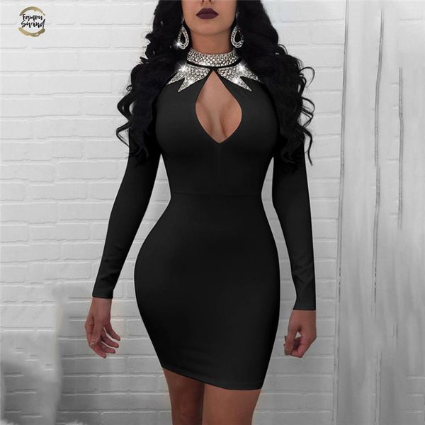 full spring sleeve dress women hole bust mini short dress pencil party club solid dresses vestidos clothing designer clothes, Black;gray
full spring sleeve dress women hole bust mini short dress pencil party club solid dresses vestidos clothing designer clothes, Black;gray
