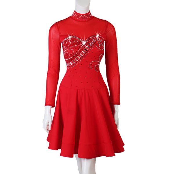 red latin dancing dress women 2020 lady's shining professional samba rumba dancing wear latin competition dance skirt, Black;red
red latin dancing dress women 2020 lady's shining professional samba rumba dancing wear latin competition dance skirt, Black;red