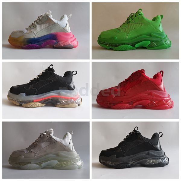 2019 luxury dad casual shoes crystal bottom triple-s leisure shoes sneakers for women men vintage old grandpa trainer chaussures size 36-45, White;red
2019 luxury dad casual shoes crystal bottom triple-s leisure shoes sneakers for women men vintage old grandpa trainer chaussures size 36-45, White;red