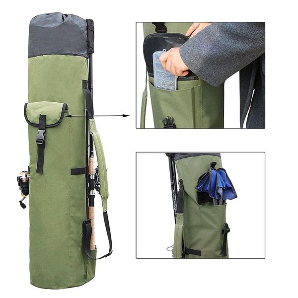 fishing bags portable multifunction nylon fishing rod storage case canvas reel organizer travel carry pole tools bag 
fishing bags portable multifunction nylon fishing rod storage case canvas reel organizer travel carry pole tools bag