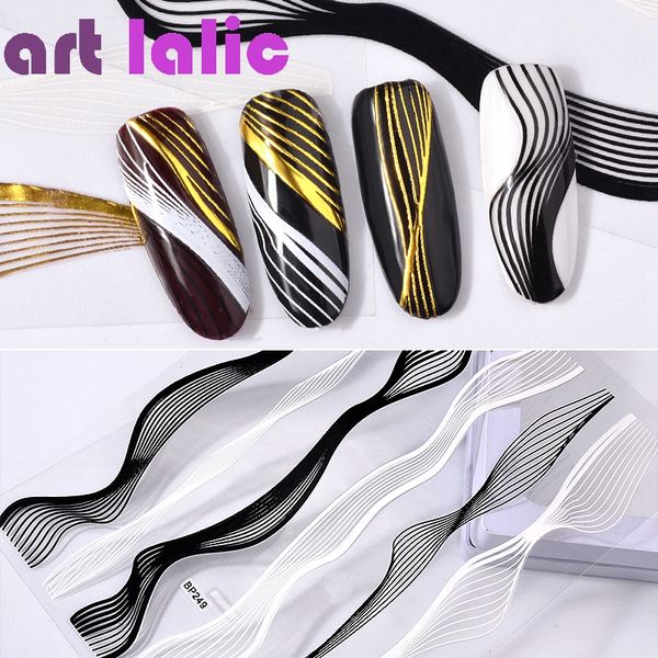 artlalic 2 sheets fashion 3d solid metal design nail art stickers for manicure bronzing decals decorations tools wholesale, Black
artlalic 2 sheets fashion 3d solid metal design nail art stickers for manicure bronzing decals decorations tools wholesale, Black