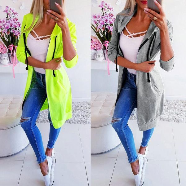 autumn winter zipper long coats women casual long sleeve pocket hooded sweatshirt outerwear female green gray slim hoodies coats, Black;brown
autumn winter zipper long coats women casual long sleeve pocket hooded sweatshirt outerwear female green gray slim hoodies coats, Black;brown