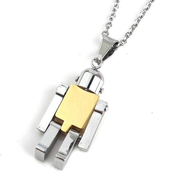 wholesale 5 pcs stainless steel many colors cute robot pendant link chain necklace for party gift jewelry, Silver
wholesale 5 pcs stainless steel many colors cute robot pendant link chain necklace for party gift jewelry, Silver