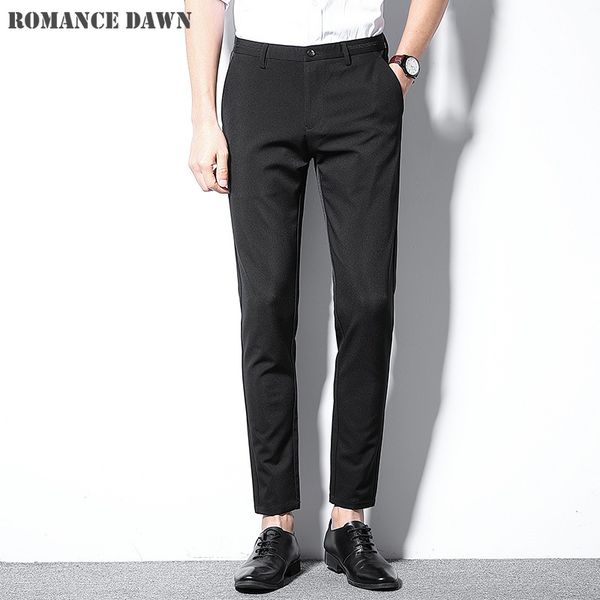 2019 autumn wild nine pants men's wild self-cultivation feet casual pants men's youth business elastic polyamide, Black 
2019 autumn wild nine pants men's wild self-cultivation feet casual pants men's youth business elastic polyamide, Black