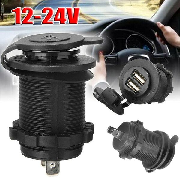 black car cigarette lighter socket dual usb charger power adapter accessories 
black car cigarette lighter socket dual usb charger power adapter accessories