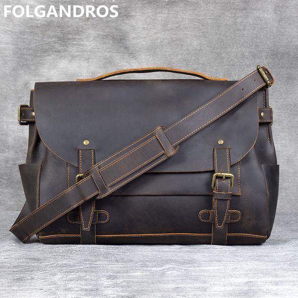 2020 men's genuine leather postman's bag handmade shoulder crossbody messenger bag vintage crazy horse cow leather laptop
2020 men's genuine leather postman's bag handmade shoulder crossbody messenger bag vintage crazy horse cow leather laptop