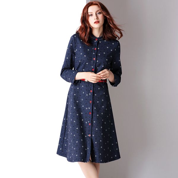 italy style brand long-sleeved dress women fashion casual dresses for office lady spring denim dress for girls vestir vestido, Black;gray
italy style brand long-sleeved dress women fashion casual dresses for office lady spring denim dress for girls vestir vestido, Black;gray