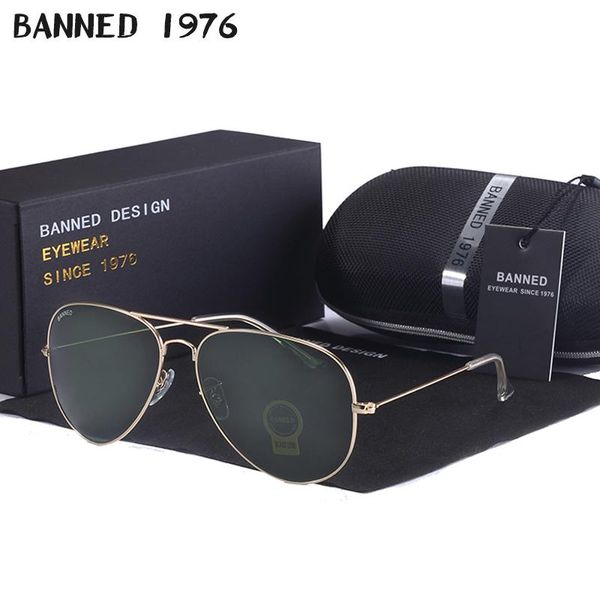 banned g15 mirror glass lens design women men aviation sunglasses uv400 feminin brand new oculos vintage sun glasse yusyu
banned g15 mirror glass lens design women men aviation sunglasses uv400 feminin brand new oculos vintage sun glasse yusyu
