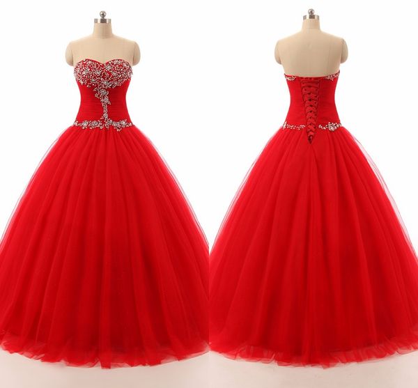 red prom quinceanera dresses tulle pleated beaded strapless backless prom dress 8th grade sweet 16 girls special occasion dress girls, Blue;red
red prom quinceanera dresses tulle pleated beaded strapless backless prom dress 8th grade sweet 16 girls special occasion dress girls, Blue;red