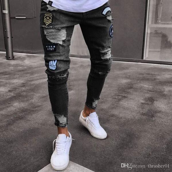 new mens designer jeans fashion distressed zipper ripped jeans mens designer skinny biker pants hip hop denim pants blue
new mens designer jeans fashion distressed zipper ripped jeans mens designer skinny biker pants hip hop denim pants blue