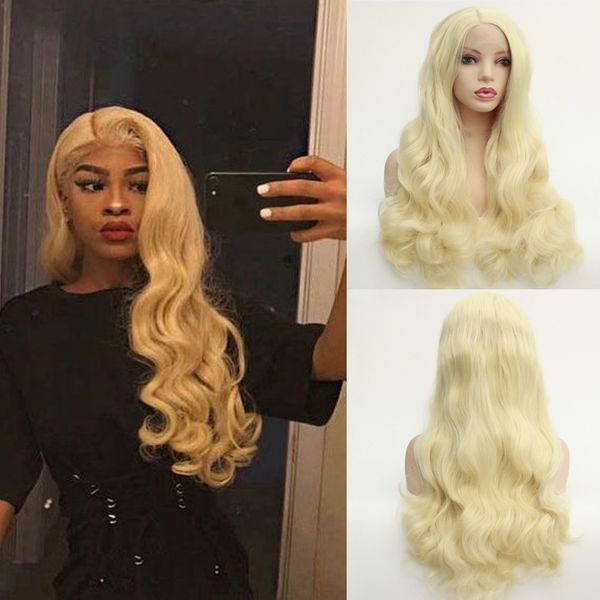 lace front synthetic hair wigs body wave glueless high temperature fiber synthetic wigs for black white women #613blonde long wavy body wave
lace front synthetic hair wigs body wave glueless high temperature fiber synthetic wigs for black white women #613blonde long wavy body wave