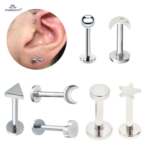 2 pcs 6/8mm ball heart star moon tragus piercing helix piercing oreja labret lip piercing nose ring cartilage earrings pircing, Slivery;golden
2 pcs 6/8mm ball heart star moon tragus piercing helix piercing oreja labret lip piercing nose ring cartilage earrings pircing, Slivery;golden