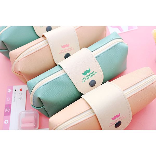 1pcs/lot small fresh moustache pu pencil case school supplies stationery gift school button pencil box bag
1pcs/lot small fresh moustache pu pencil case school supplies stationery gift school button pencil box bag