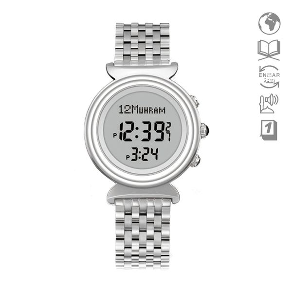 ialam woman watch with qibla hijri wf14s 27mm stainless steel muslim clock with world prayer alarm azan wristwatch leather box, Slivery;brown
ialam woman watch with qibla hijri wf14s 27mm stainless steel muslim clock with world prayer alarm azan wristwatch leather box, Slivery;brown