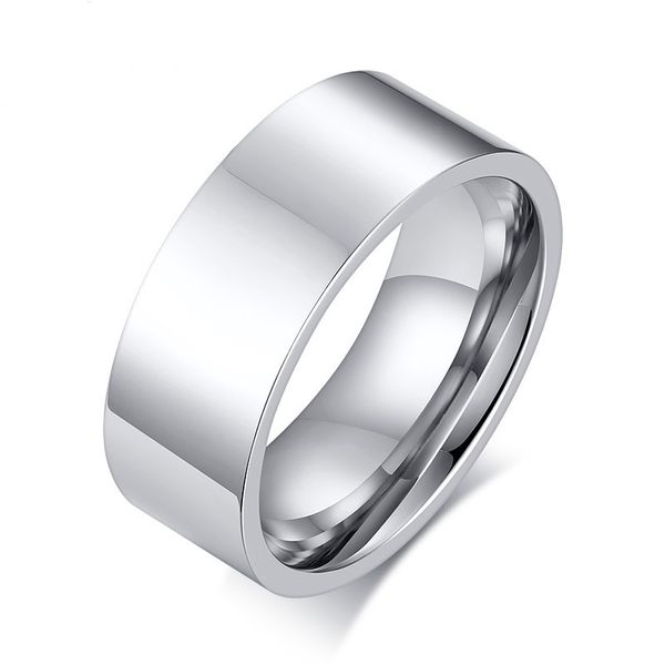 engravable 8mm silver color fashion simple men's rings stainless steel ring jewelry gift for boys men j517
engravable 8mm silver color fashion simple men's rings stainless steel ring jewelry gift for boys men j517