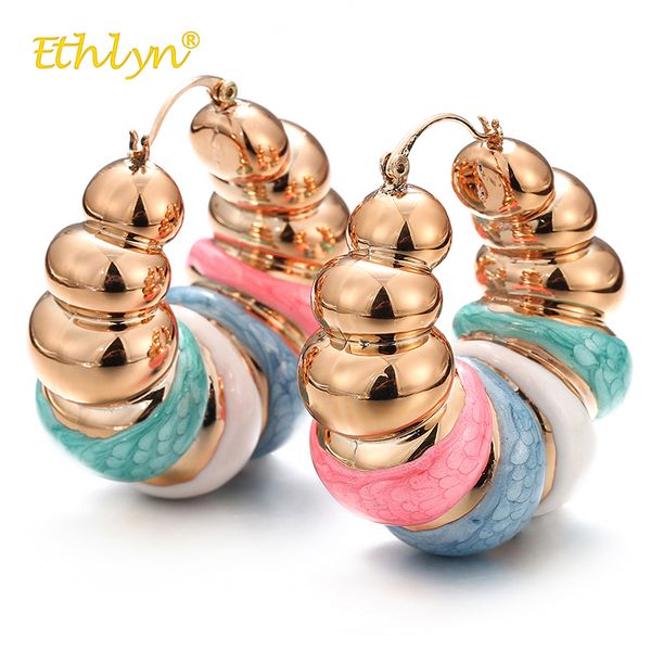 hoop & huggie ethlyn big earrings for women 2021 fashion hollow round spiral shell colorful jewelry accessories classical, Golden;silver
hoop & huggie ethlyn big earrings for women 2021 fashion hollow round spiral shell colorful jewelry accessories classical, Golden;silver