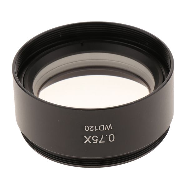 0.75x auxiliary objective lens for stereo microscope 1-7/8inch 48mm mounting thread 120mm working distance
0.75x auxiliary objective lens for stereo microscope 1-7/8inch 48mm mounting thread 120mm working distance