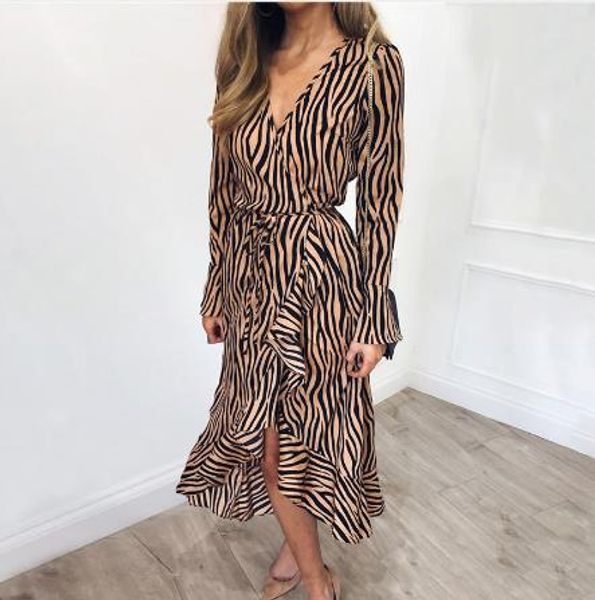 casual dresses summer long women zebra print beach chiffon dress sleeve v neck ruffles elegant party vestidos, Black;gray
casual dresses summer long women zebra print beach chiffon dress sleeve v neck ruffles elegant party vestidos, Black;gray