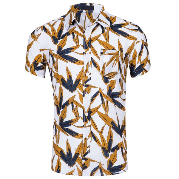 2019 men's new short sleeves of beach wind printing fashion cotton short sleeve shirt men camisa masculina camicia uomo, White;black
2019 men's new short sleeves of beach wind printing fashion cotton short sleeve shirt men camisa masculina camicia uomo, White;black