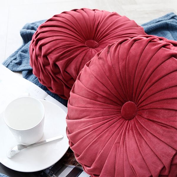 european style round seat cushion back cushion or as sofa pillow bed pillow velvet fabric pumpkin seat cushion 36x36x11cm
european style round seat cushion back cushion or as sofa pillow bed pillow velvet fabric pumpkin seat cushion 36x36x11cm