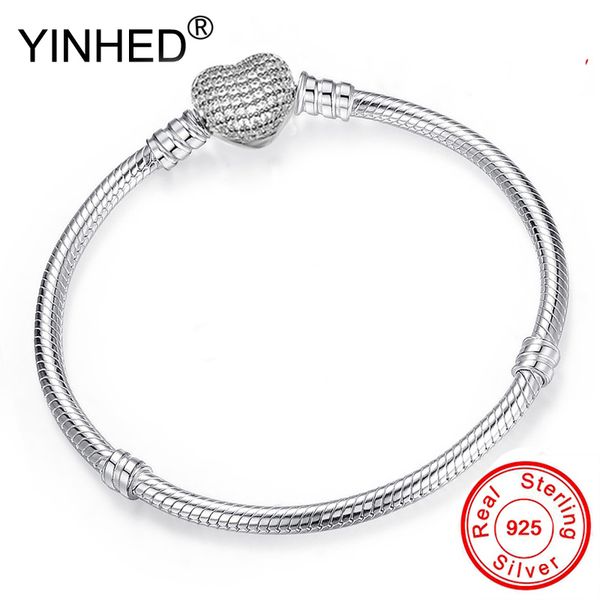 yinhed fashion diy pan bracelet bangle original 100% 925 sterling silver heart clasp snake chain fit bead bracelet jewelry zb038, Golden;silver
yinhed fashion diy pan bracelet bangle original 100% 925 sterling silver heart clasp snake chain fit bead bracelet jewelry zb038, Golden;silver