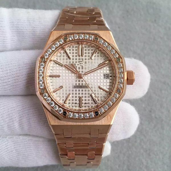 jf designer watches 15400 cal.3120 automatic mechanical movement montre de luxe large 41mm small 37mm lovers watch diamond watch, Slivery;brown 
jf designer watches 15400 cal.3120 automatic mechanical movement montre de luxe large 41mm small 37mm lovers watch diamond watch, Slivery;brown