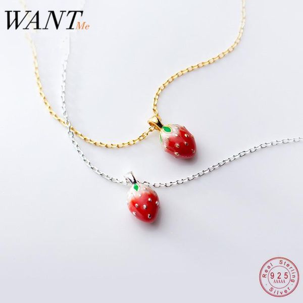 wantme trendy sweet red strawberry pendant necklaces for women genuine 100% 925 sterling silver party fine jewelry accessories
wantme trendy sweet red strawberry pendant necklaces for women genuine 100% 925 sterling silver party fine jewelry accessories
