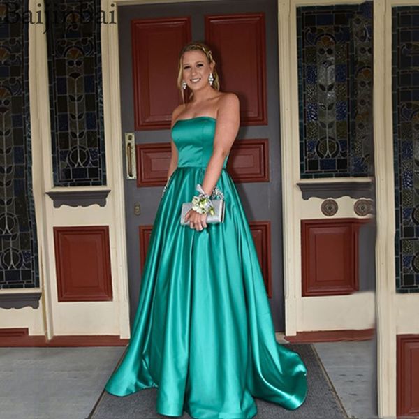 a line long evening dresses elegant satin vestido de festa strapless party formal prom pageant ball gowns lace up corset, White;black
a line long evening dresses elegant satin vestido de festa strapless party formal prom pageant ball gowns lace up corset, White;black
